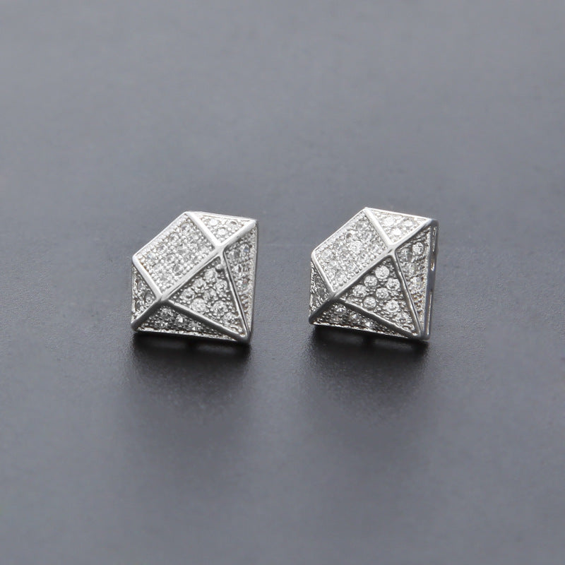 Diamond Ear Stud Earrings