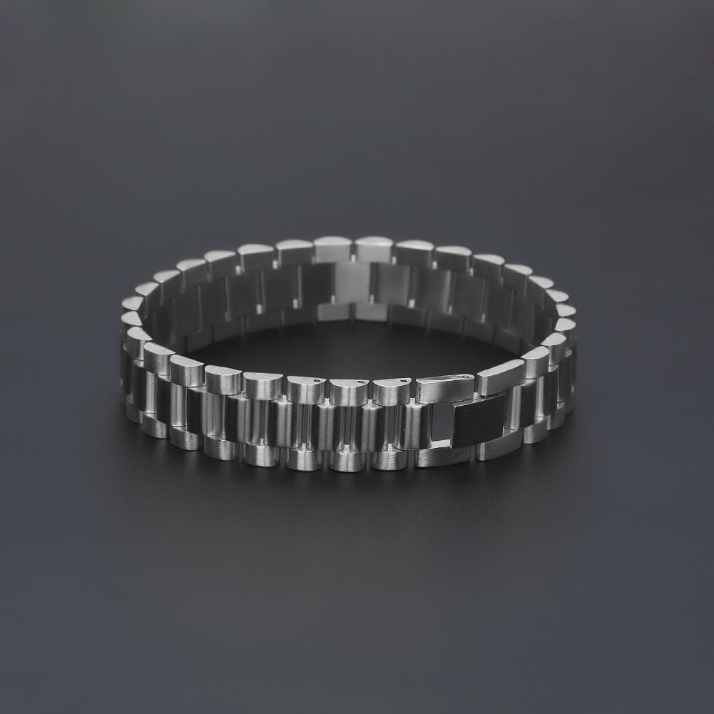 Solid Steel Watch Band Bracelet