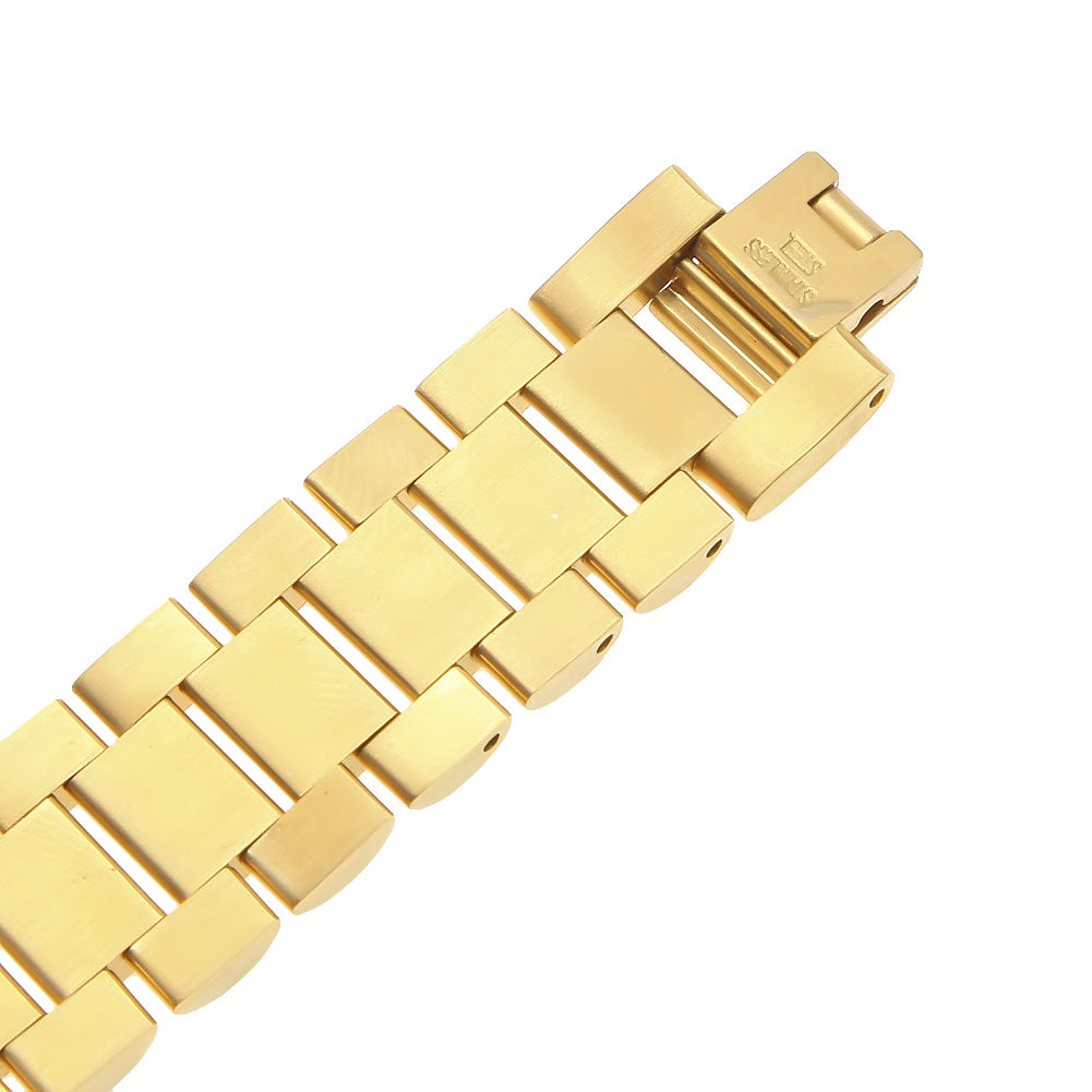 Solid Steel Watch Band Bracelet