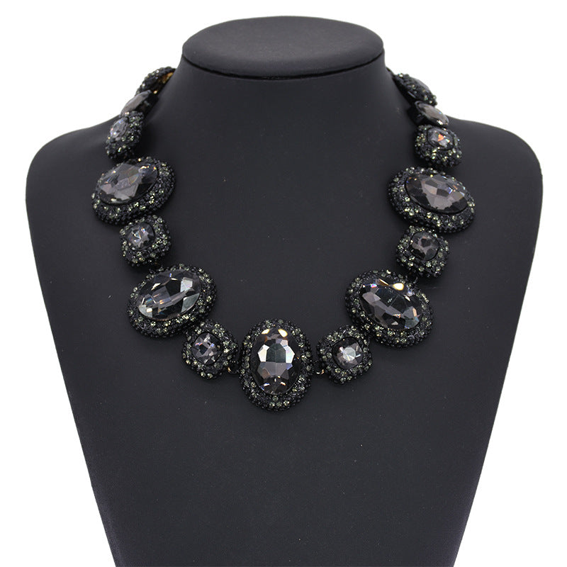 Exaggerated Crystal Princess Necklace