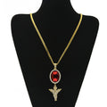 CZ Diamond Angel Exaggerated Chain Necklace