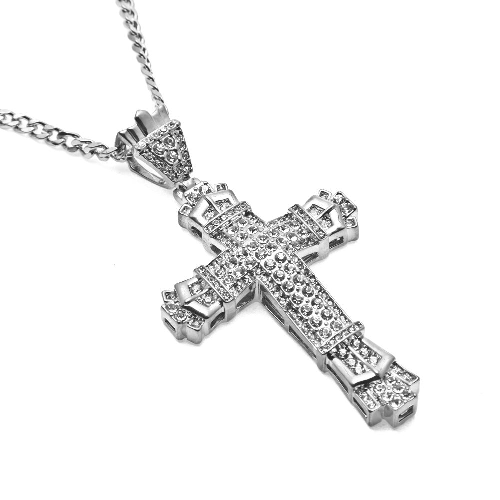 New Street Rapper Hip Hop Crucifix Necklace