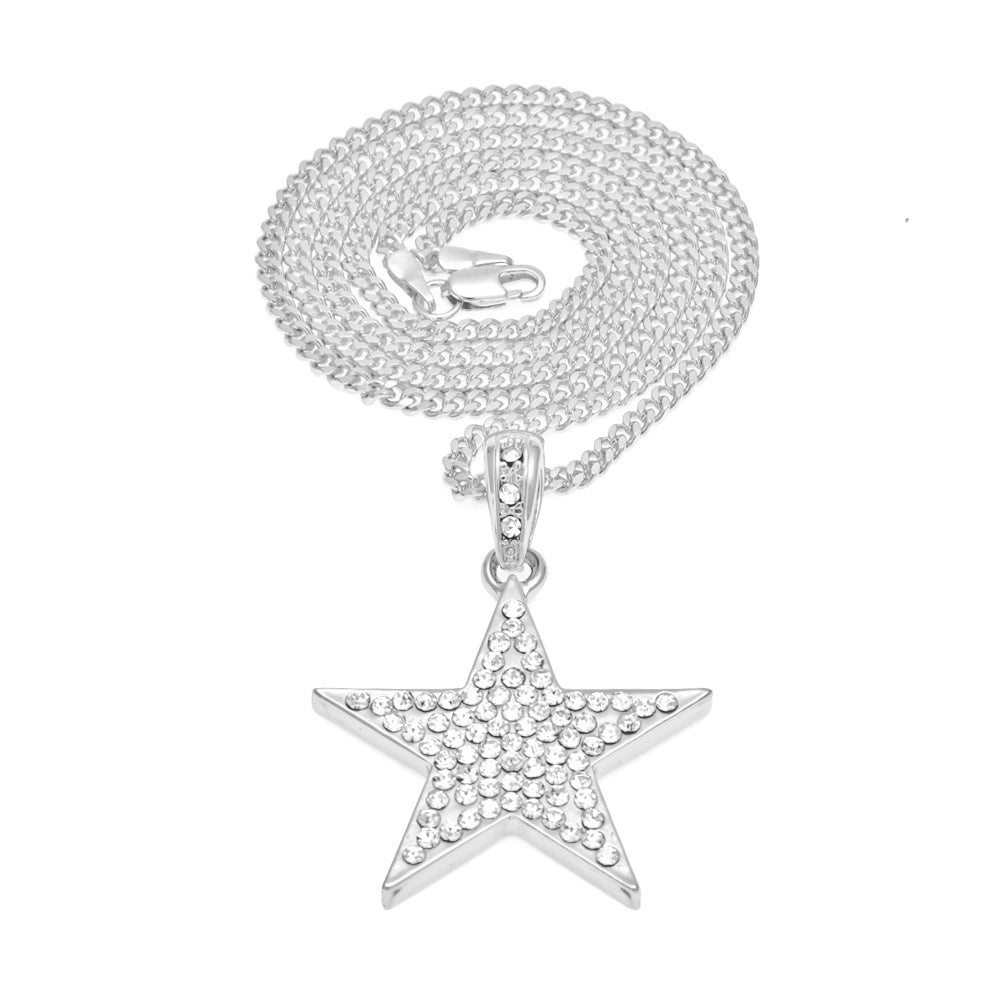 Full CZ Diamond Star Necklace