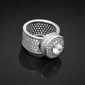 CZ Diamond Embellished Hip Hop Entourage Ring 