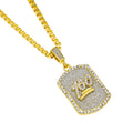 100 Army Plaque Hip Hop Necklace