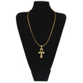 Sparkling Ankh Pendant Necklace