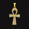 Sparkling Ankh Pendant Necklace