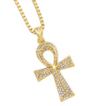 Sparkling Ankh Pendant Necklace