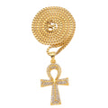 Sparkling Ankh Pendant Necklace