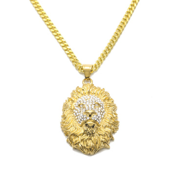 Prideful Lion Pendant Necklace