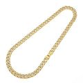 CZ Diamond Embellished Cuban Chain Hip Hop Necklace