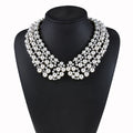 Full Pearl Collar Necklace