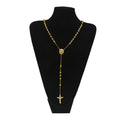 Exotic Beaded Saviour Crucifix Pendant Necklace