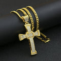 Glistening Hip Hop Crucifix Necklace