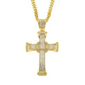 Glistening Hip Hop Crucifix Necklace