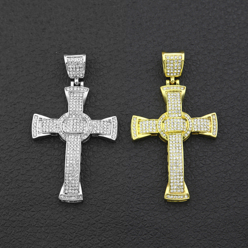 Glistening Hip Hop Crucifix Necklace