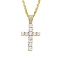 Embellished Hip Hop Crucifix Cross Pendant Necklace