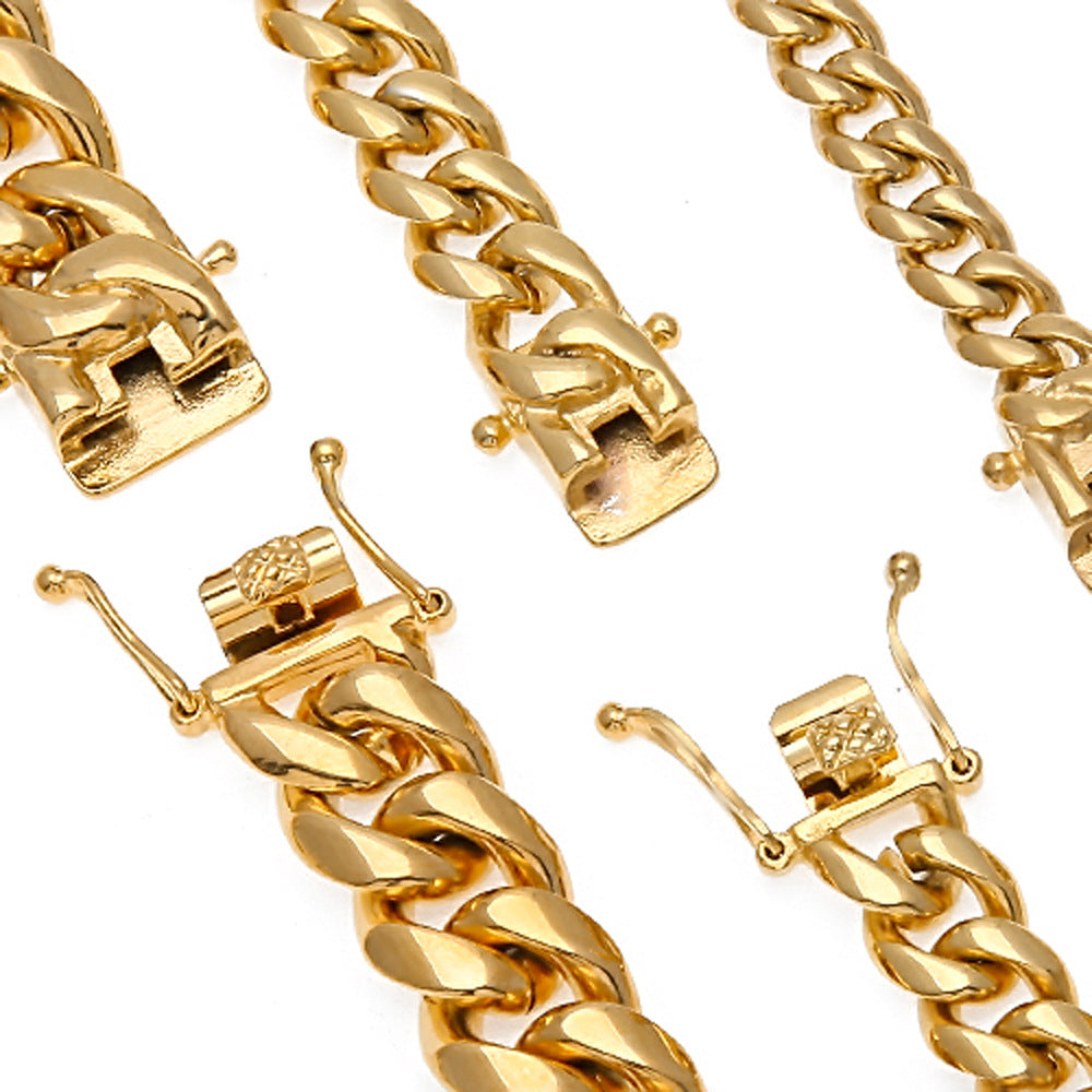 Hip Hop Extra-Thick Cuban Chain Bracelet