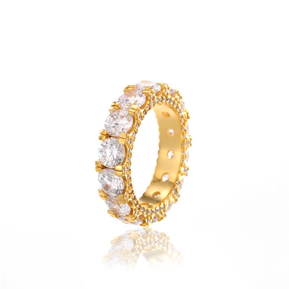 Unisex CZ Diamond Eternity Ring