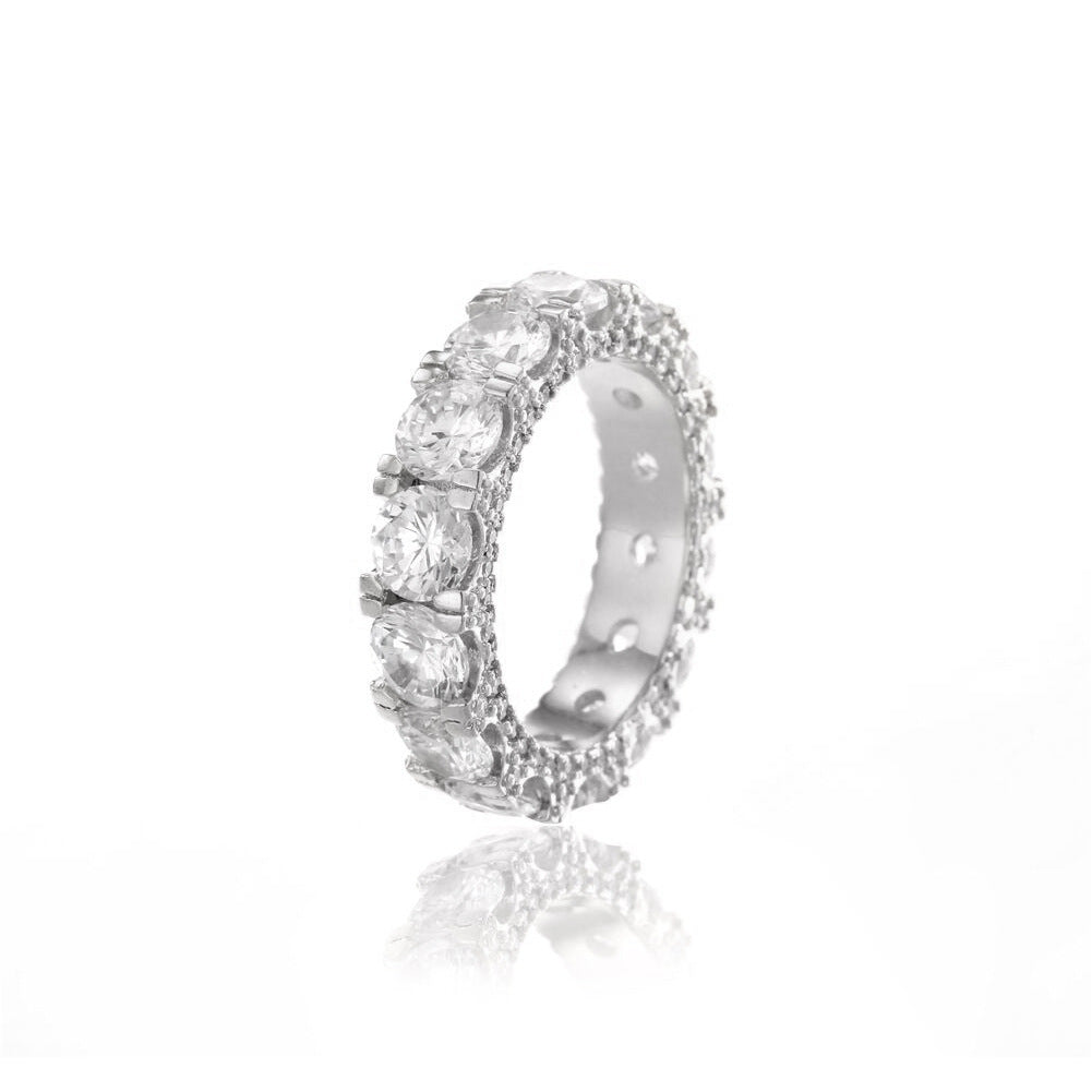 Unisex CZ Diamond Eternity Ring