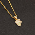 Pavé Alphabet Letter Necklace