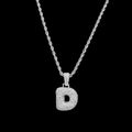 Pavé Alphabet Letter Necklace