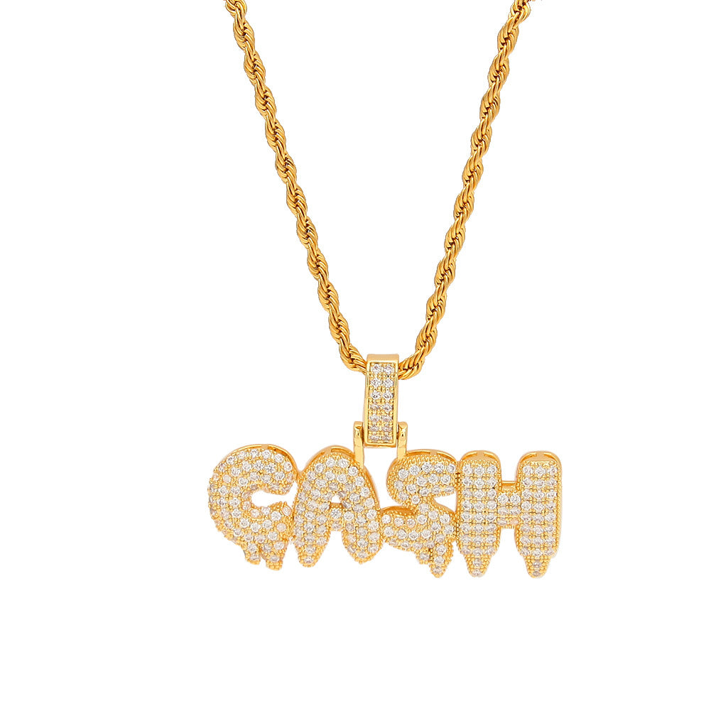 CASH Monogram Pendant Necklace