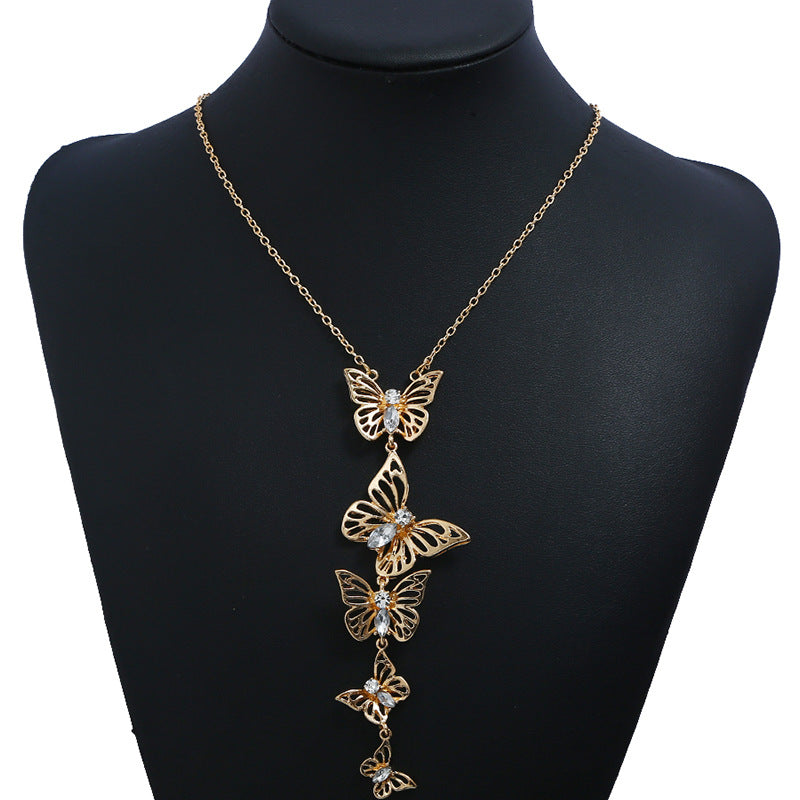 Butterfly Trail Pendant Necklace