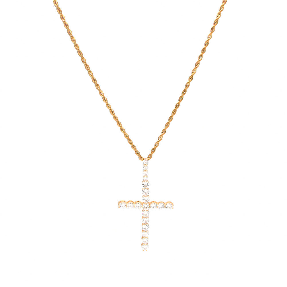 Dazzling Crucifix Cross Necklace