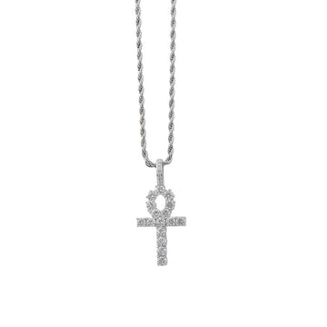 Sparkling Ankh Pendant Necklace