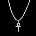 Sparkling Ankh Pendant Necklace