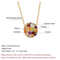 Mosaico Multi-Gemstone Sphere Pendant - Luxe Gold Chain