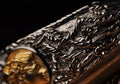 Antique Style Dragon-Scale Bracelet with Golden Accents