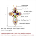 Vivid Gemstone Floral Pendant Necklace