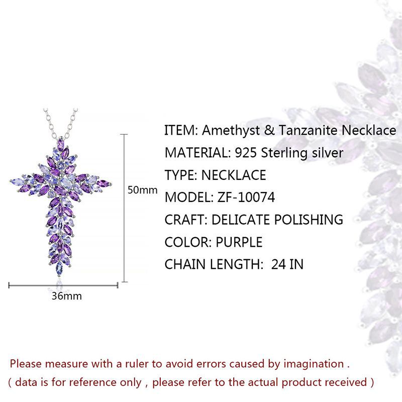 Lavender Frost Amethyst Pendant Necklace