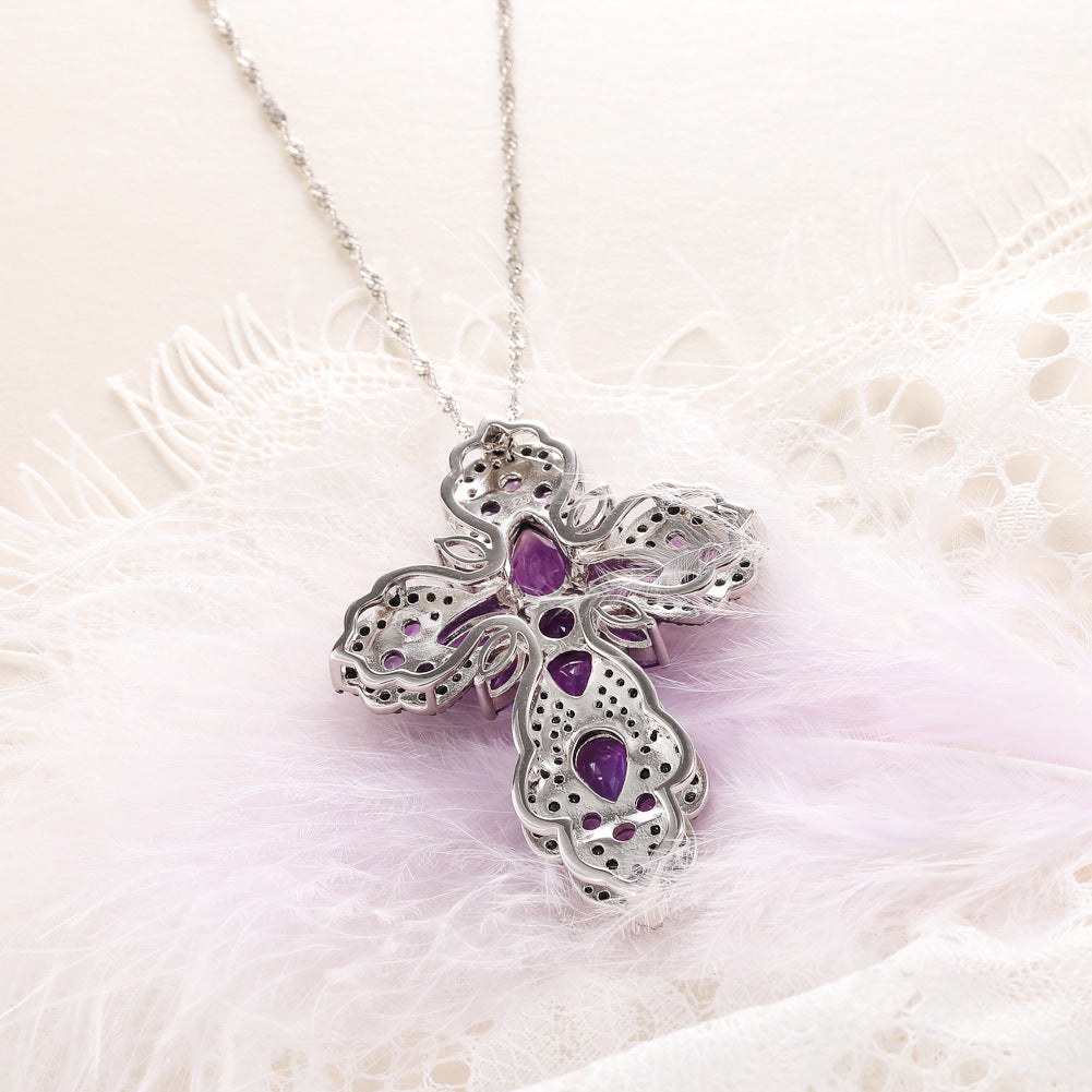 Midnight Majesty Amethyst Pendant Necklace