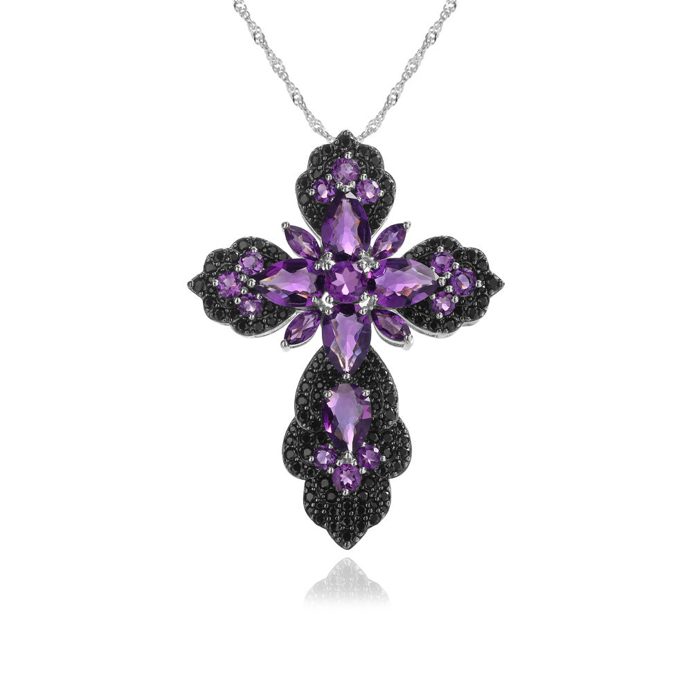 Midnight Majesty Amethyst Pendant Necklace